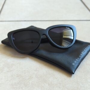 Quay Australia Sleek Black Sunglasses